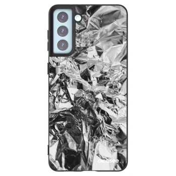 Picasee crna silikonska maskica za Samsung Galaxy S21+ 5G G996F - Chrome