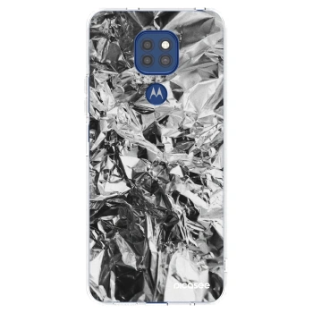 Picasee silikonska prozirna maskica za Motorola Moto G9 Play - Chrome