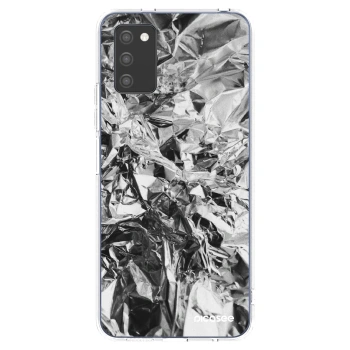 Picasee silikonska prozirna maskica za Samsung Galaxy A02s A025G - Chrome