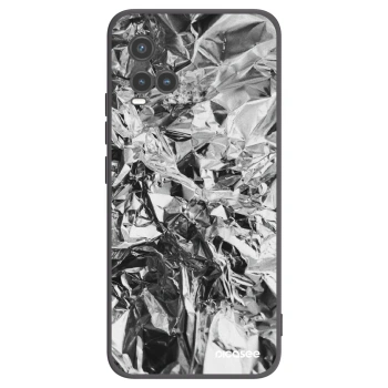 Picasee crna silikonska maskica za Vivo Y33s - Chrome