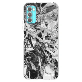 Picasee silikonska prozirna maskica za Motorola Moto G60 - Chrome