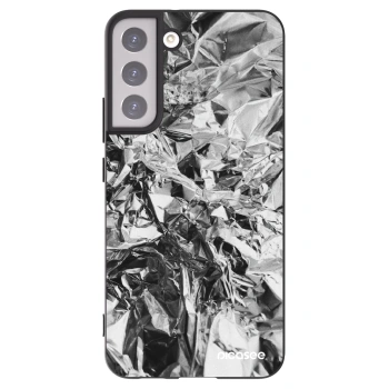 Picasee crna silikonska maskica za Samsung Galaxy S22+ 5G - Chrome