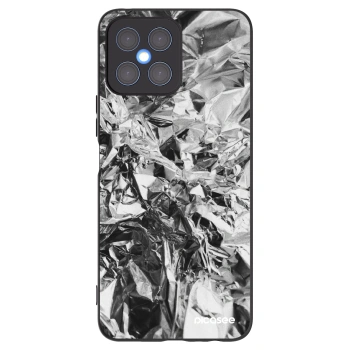 Picasee crna silikonska maskica za Honor X8 4G - Chrome