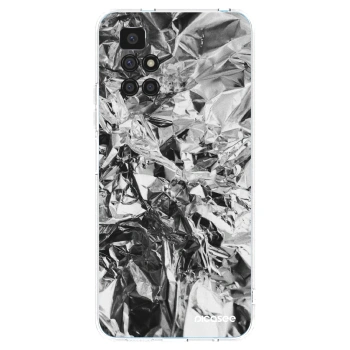 Picasee silikonska prozirna maskica za Xiaomi Redmi 10 (2022) - Chrome