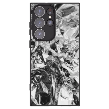 Picasee crna silikonska maskica za Samsung Galaxy S23 Ultra 5G - Chrome