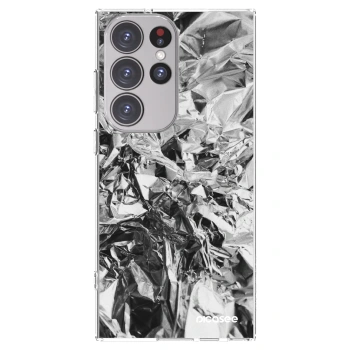 Picasee silikonska prozirna maskica za Samsung Galaxy S23 Ultra 5G - Chrome