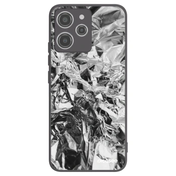 Picasee crna silikonska maskica za Xiaomi Redmi 12 4G - Chrome