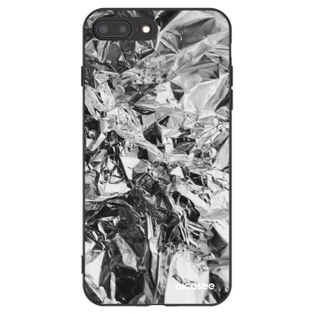 Picasee crna silikonska maskica za Apple iPhone 8 Plus - Chrome