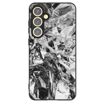 Picasee crna silikonska maskica za Samsung Galaxy S24 FE S721B - Chrome