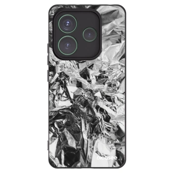 Picasee crna silikonska maskica za Xiaomi Redmi Note 14 5G - Chrome