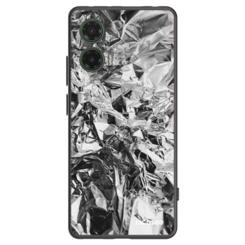 Picasee crna silikonska maskica za Motorola Moto G35 5G - Chrome