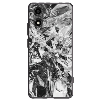 Picasee crna silikonska maskica za Motorola Moto E14 - Chrome