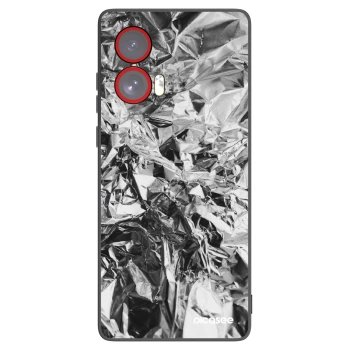 Picasee crna silikonska maskica za Motorola Edge 50 Fusion - Chrome