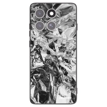 Picasee crna silikonska maskica za Motorola Edge 60 Fusion - Chrome