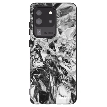 Picasee crna silikonska maskica za Samsung Galaxy S20 Ultra 5G G988F - Chrome