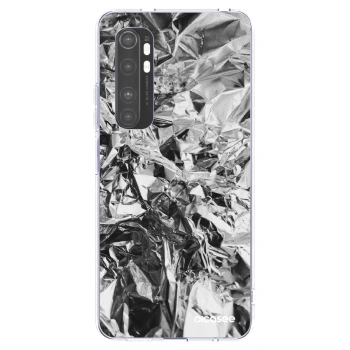 Picasee silikonska prozirna maskica za Xiaomi Mi Note 10 Lite - Chrome