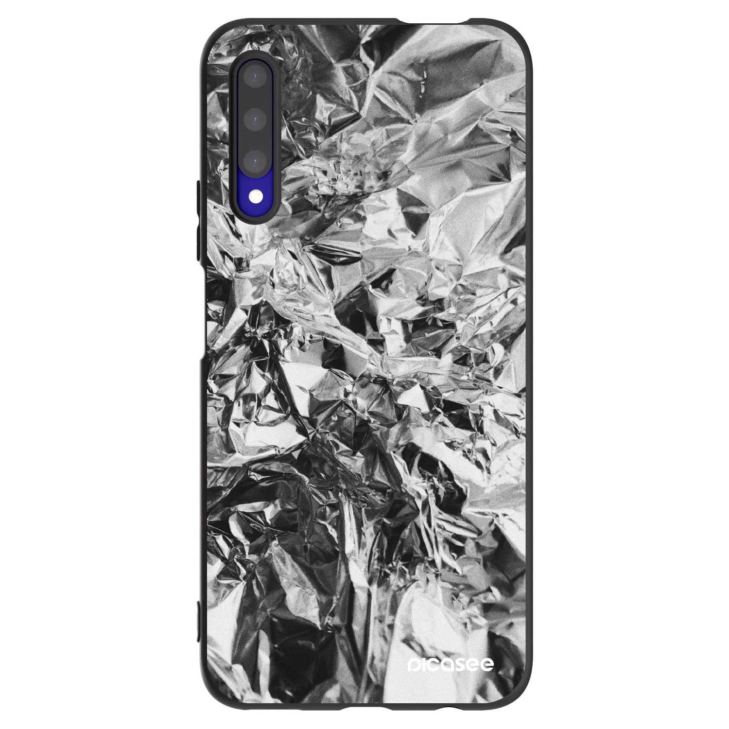 Picasee crna silikonska maskica za Honor 9X Pro - Chrome