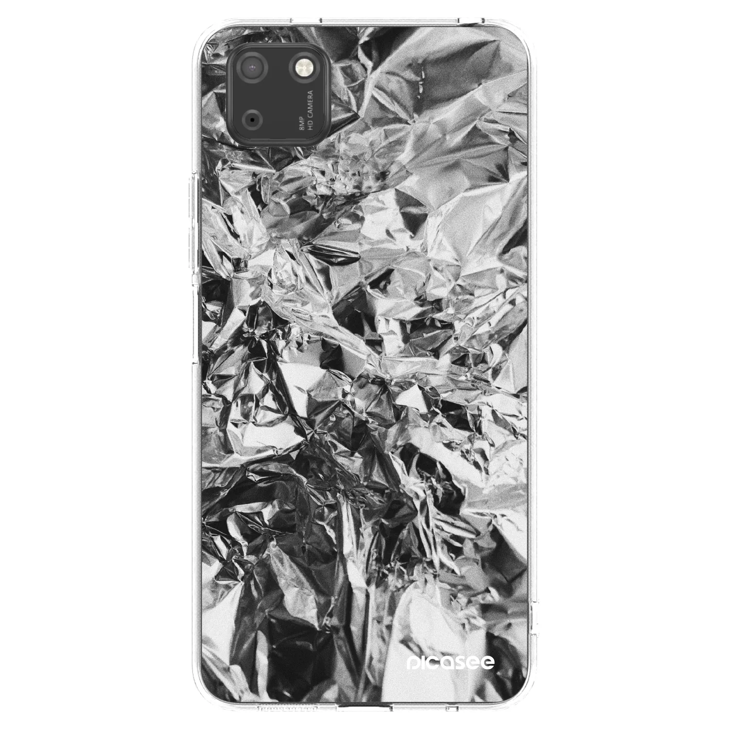 Picasee silikonska prozirna maskica za Huawei Y5P - Chrome