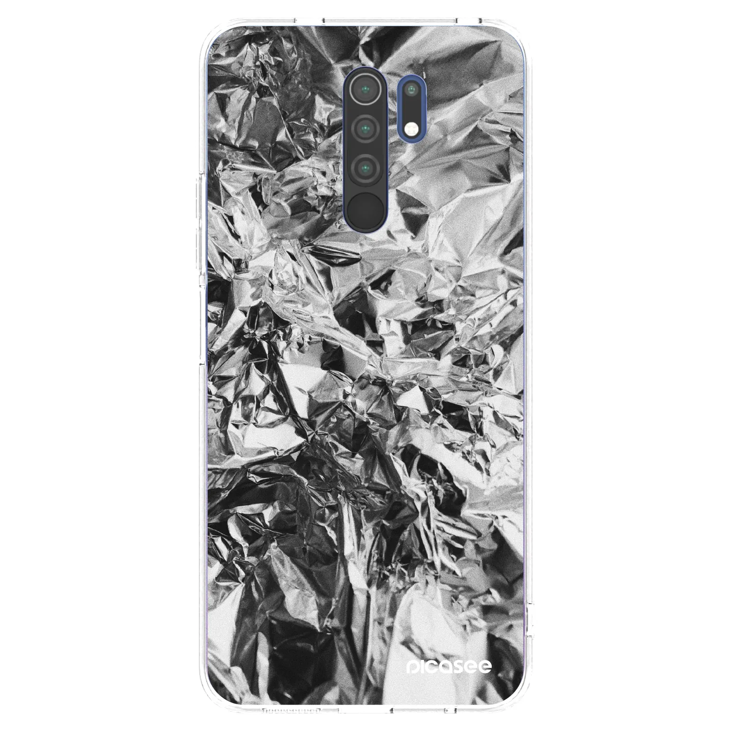 Picasee silikonska prozirna maskica za Xiaomi Redmi 9 - Chrome