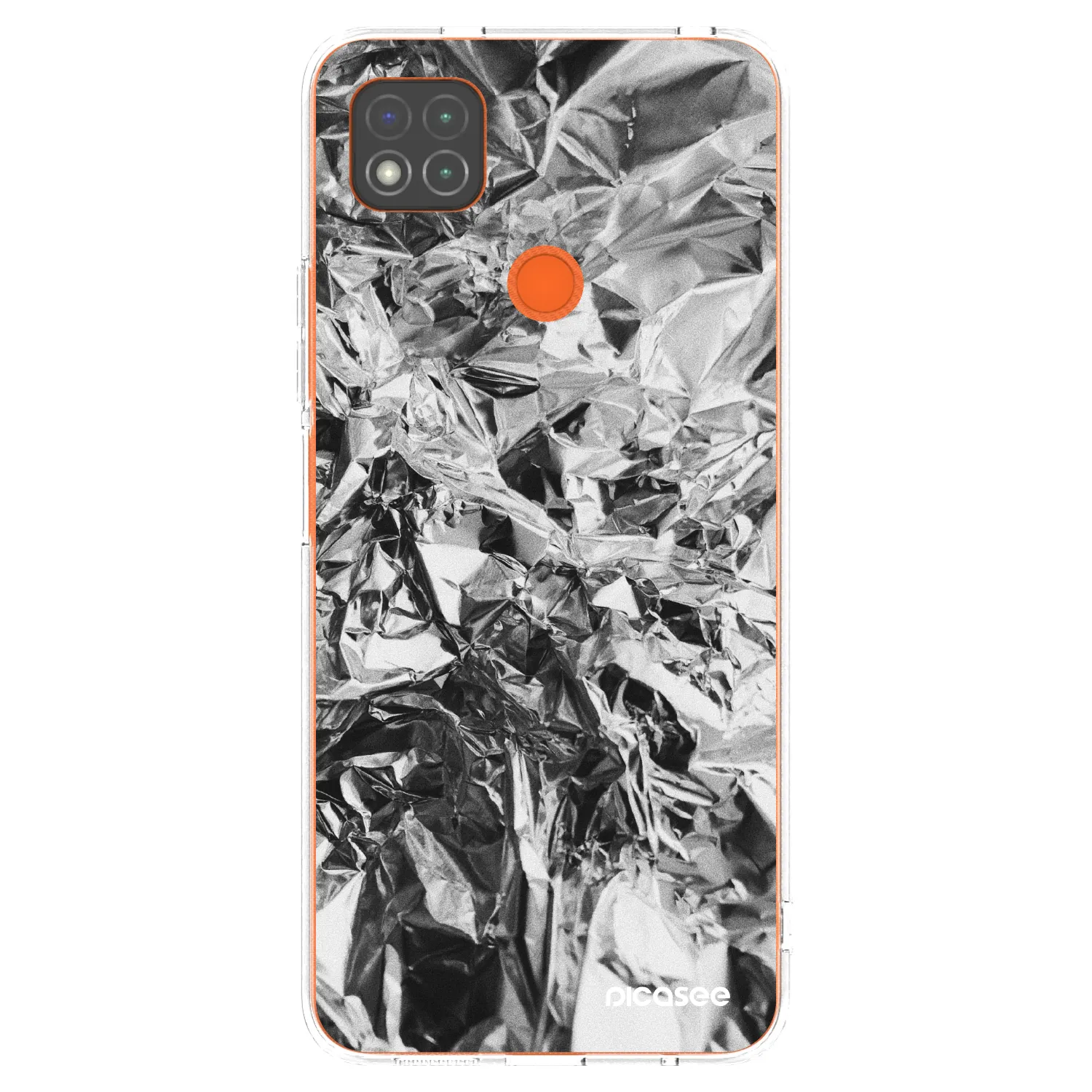 Picasee silikonska prozirna maskica za Xiaomi Redmi 9C - Chrome
