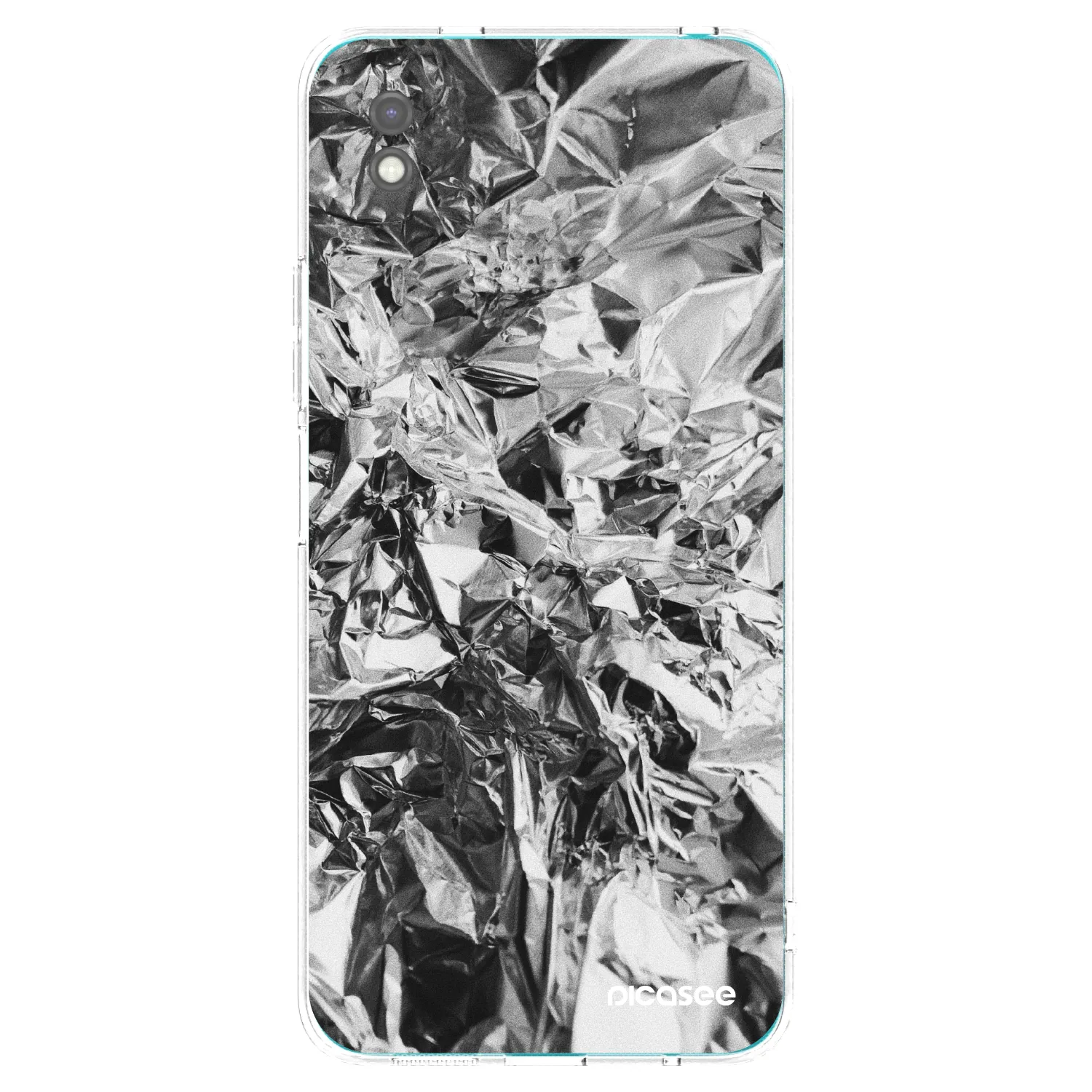 Picasee crna silikonska maskica za Xiaomi Redmi 9A - Chrome