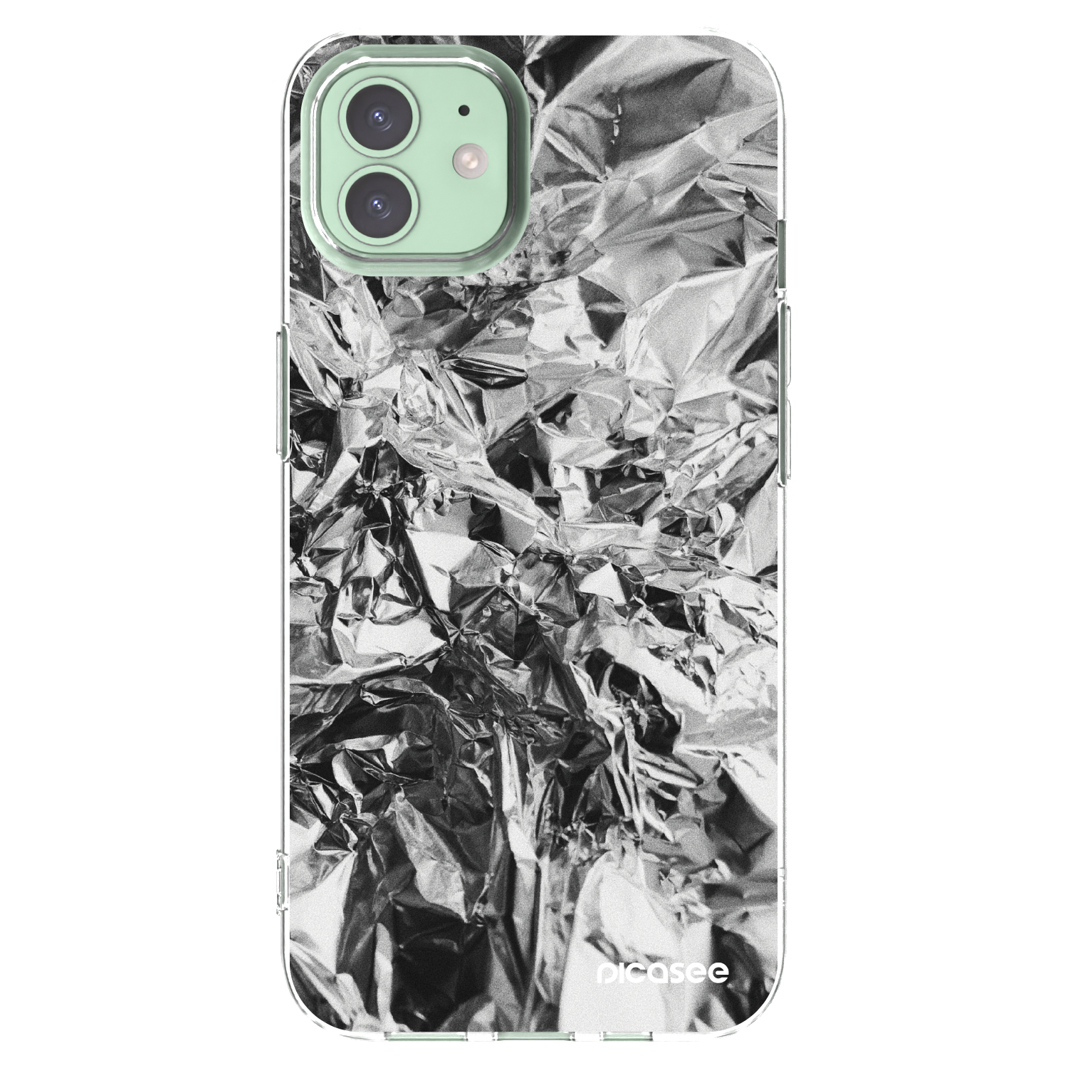Picasee silikonska prozirna maskica za Apple iPhone 12 - Chrome