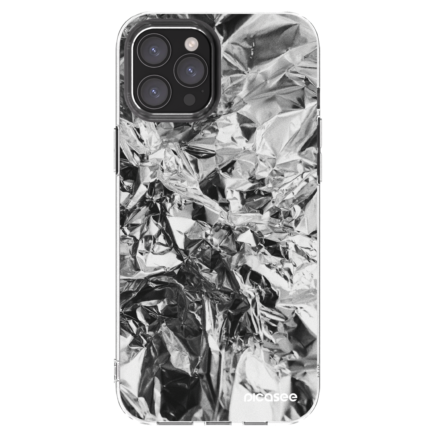 Picasee silikonska prozirna maskica za Apple iPhone 12 Pro Max - Chrome