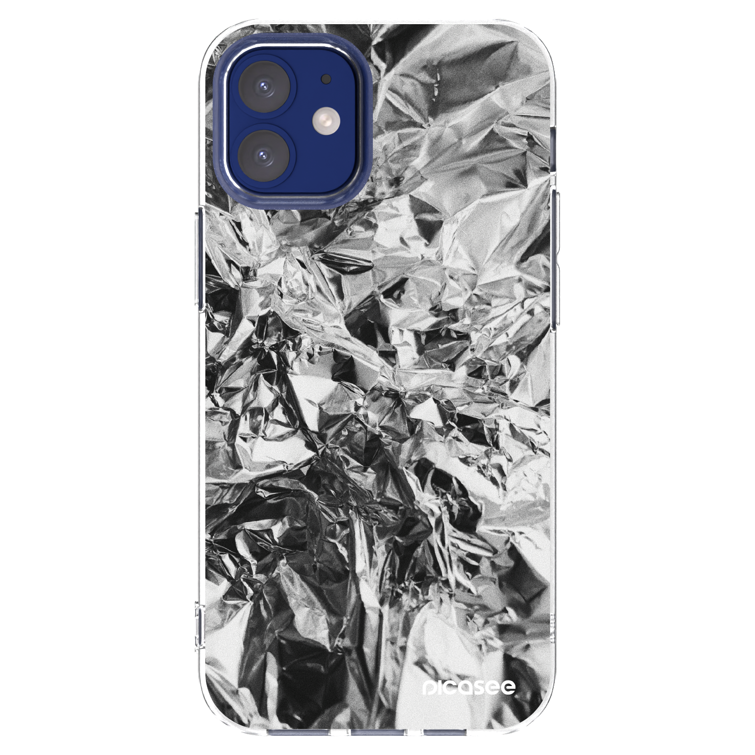Picasee silikonska prozirna maskica za Apple iPhone 12 mini - Chrome