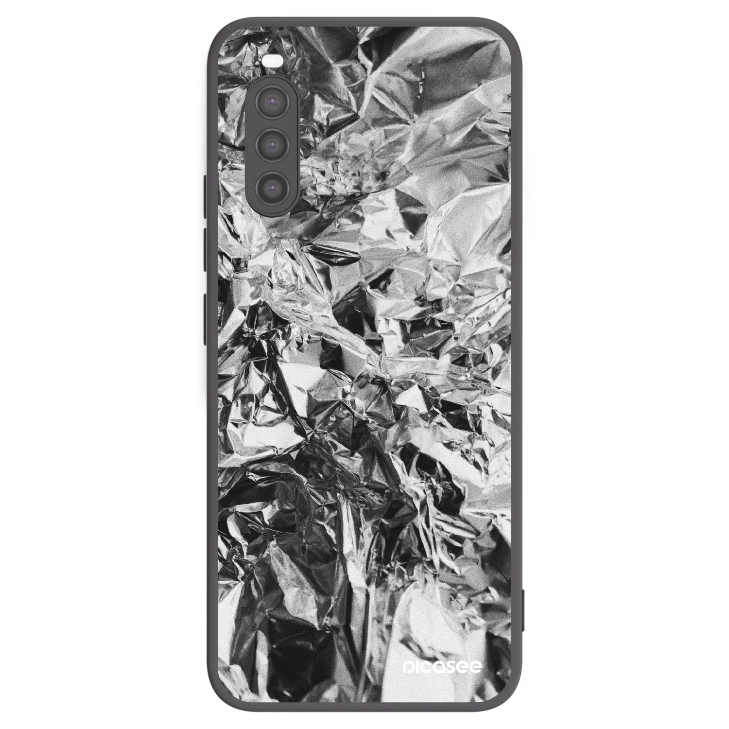 Picasee crna silikonska maskica za Sony Xperia 10 II - Chrome