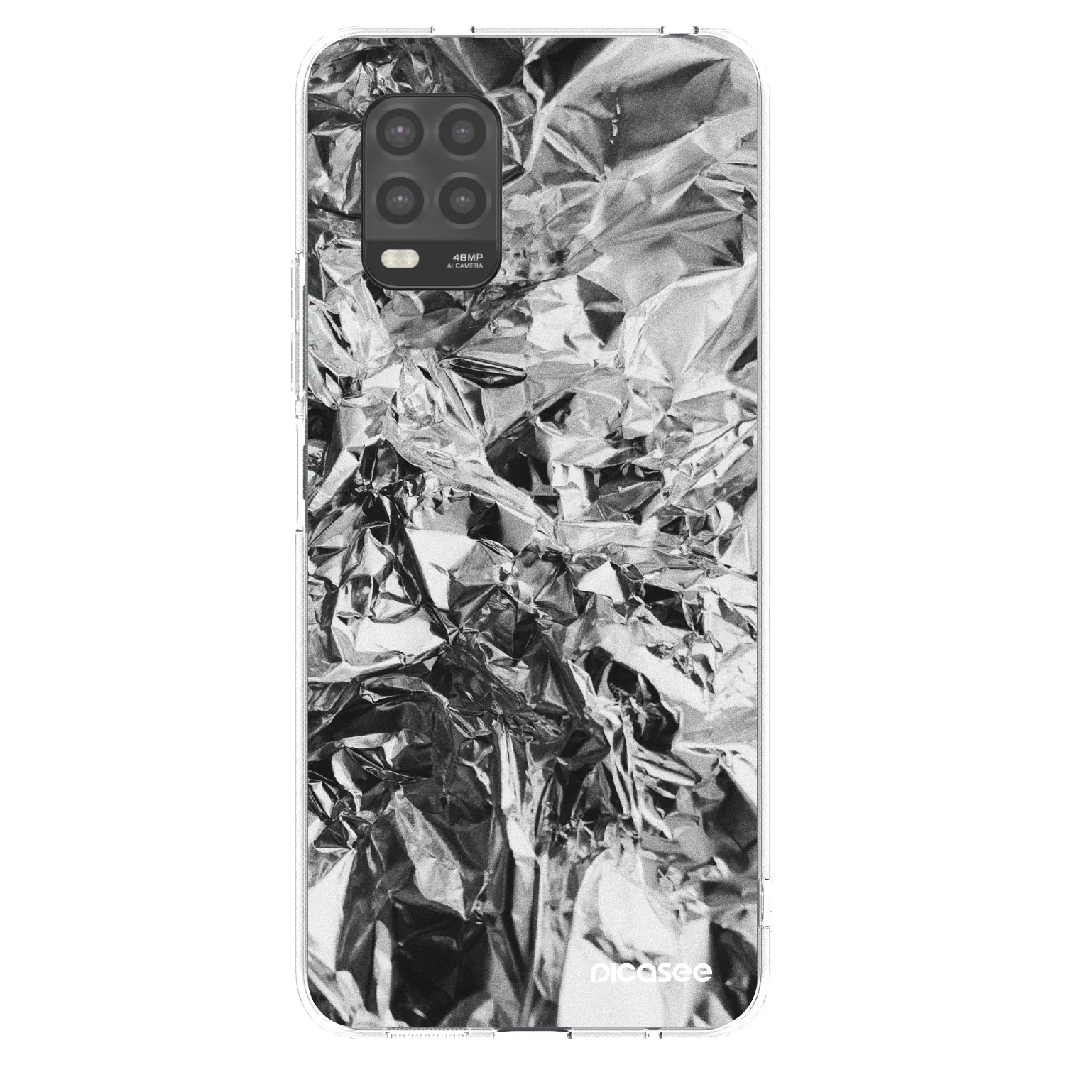 Picasee silikonska prozirna maskica za Xiaomi Mi 10 Lite - Chrome