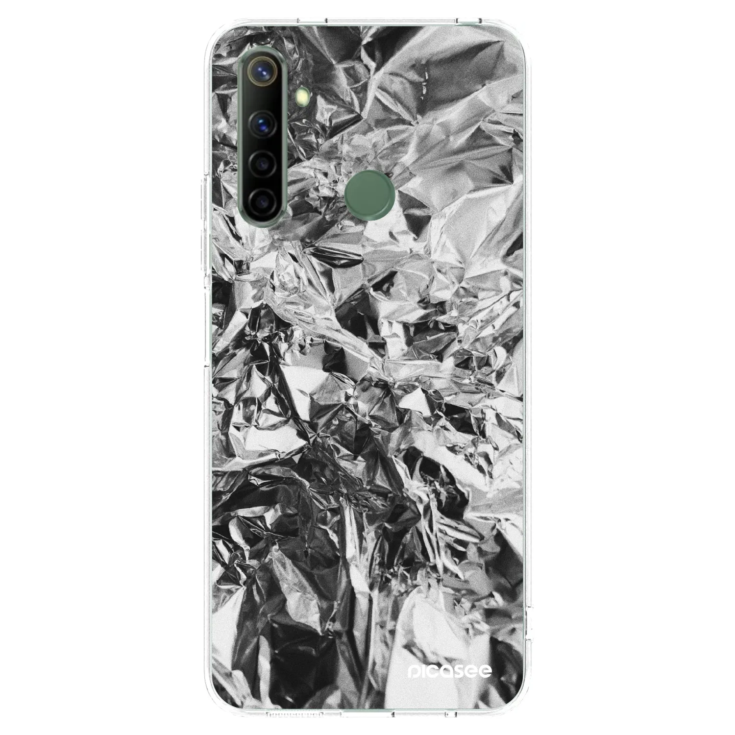 Picasee silikonska prozirna maskica za Realme 6i - Chrome