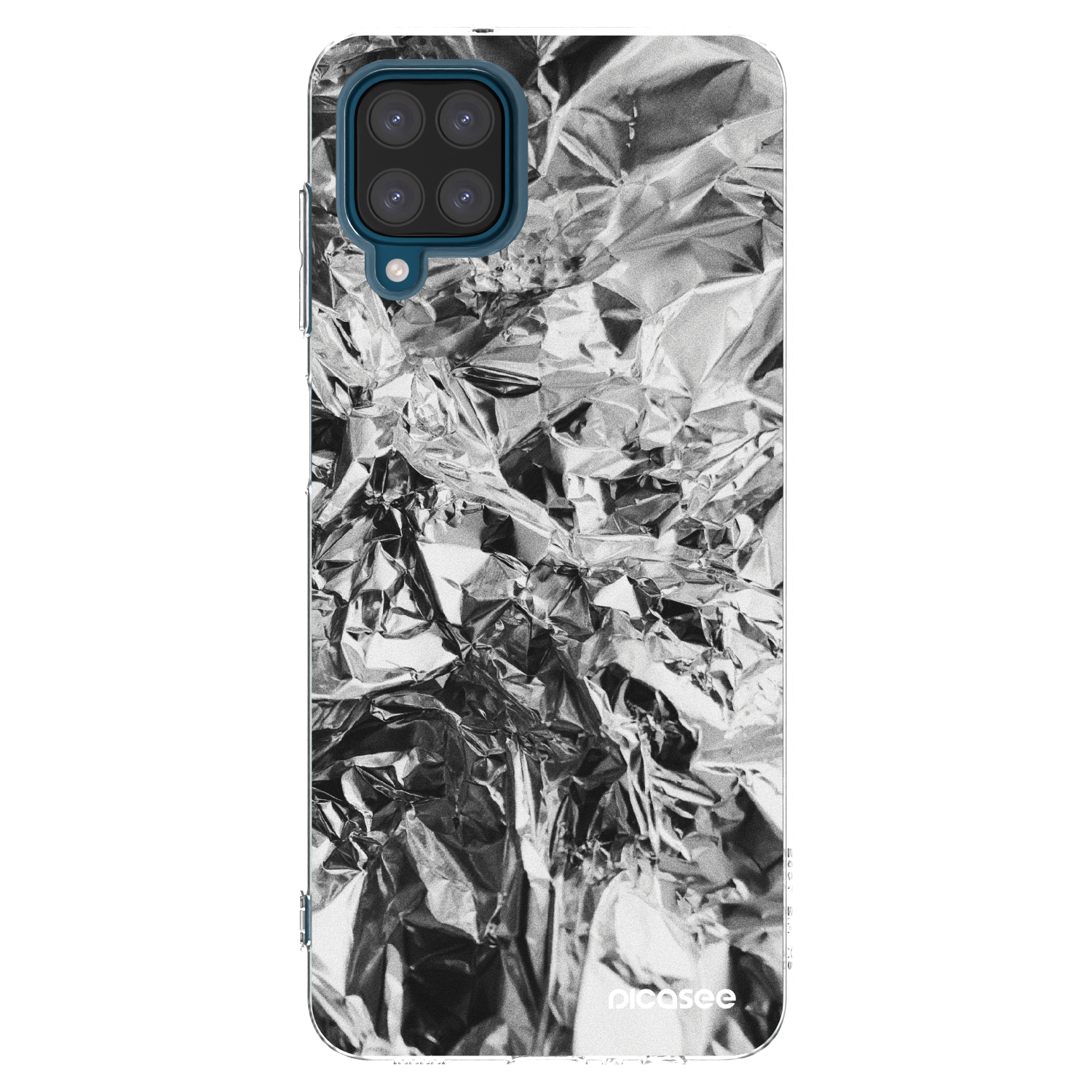 Picasee silikonska prozirna maskica za Samsung Galaxy A12 A125F - Chrome