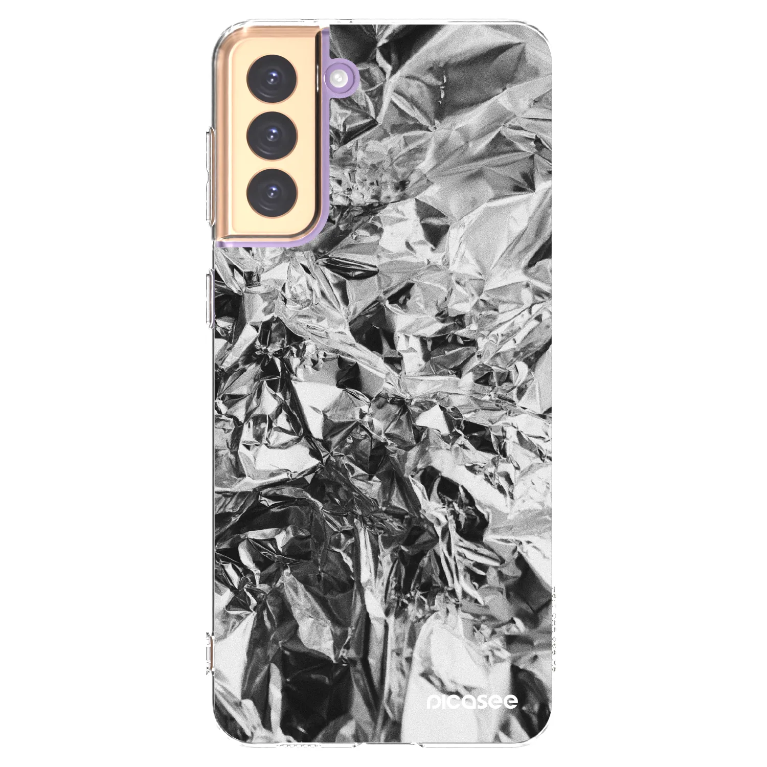 Picasee silikonska prozirna maskica za Samsung Galaxy S21+ 5G G996F - Chrome