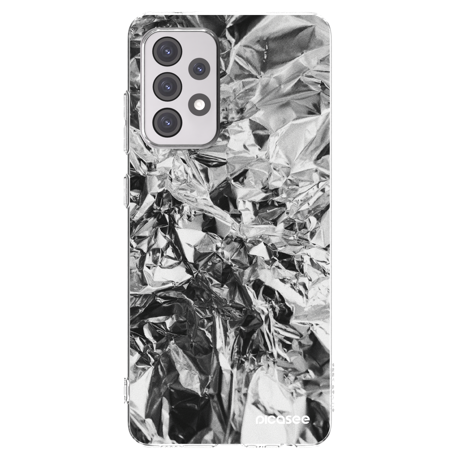 Picasee silikonska prozirna maskica za Samsung Galaxy A52 5G A525F - Chrome