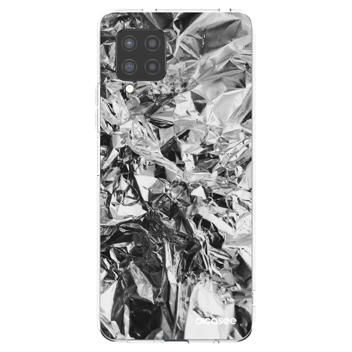 Picasee silikonska prozirna maskica za Samsung Galaxy A42 A426B - Chrome
