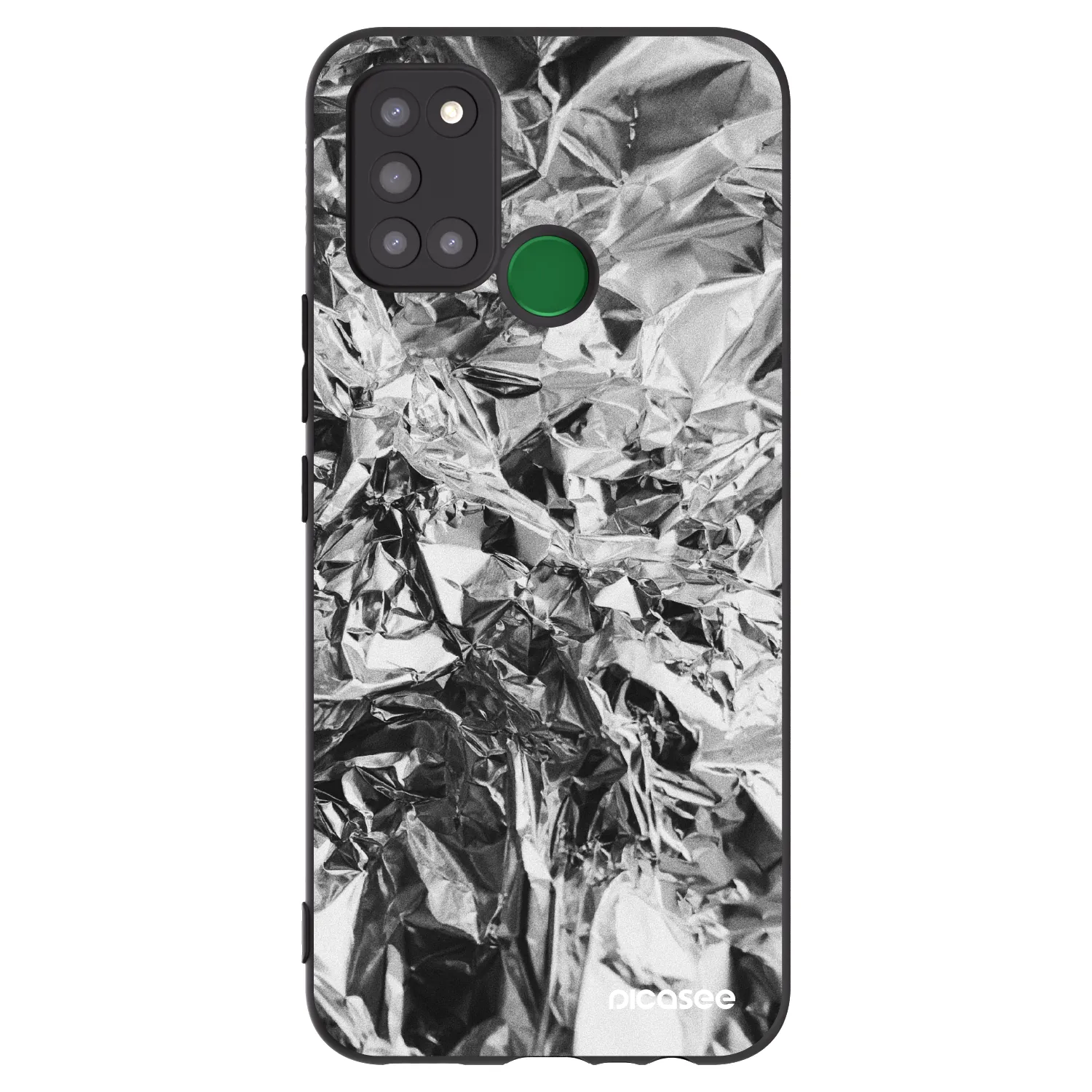 Picasee crna silikonska maskica za Realme 7i - Chrome