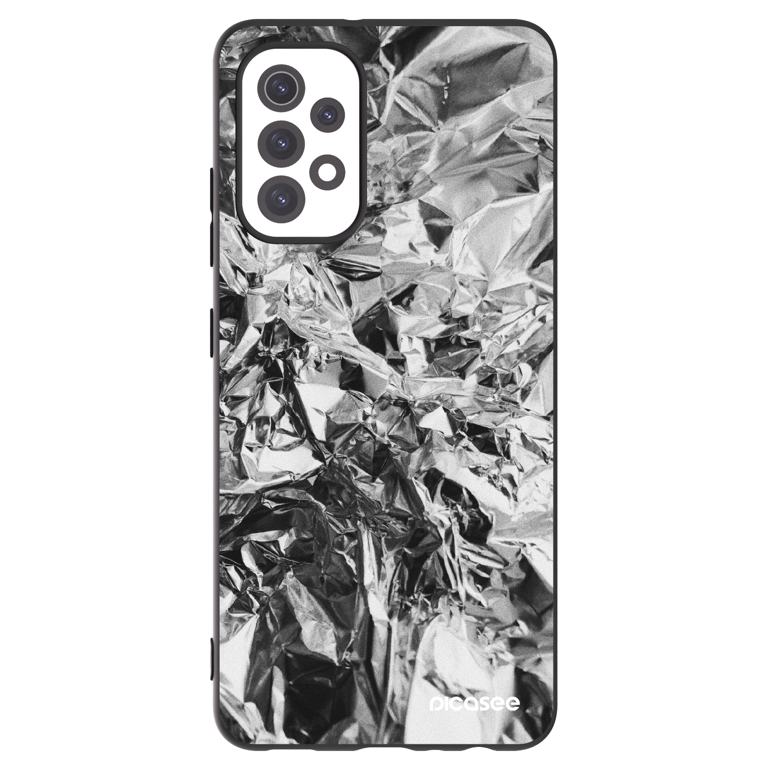 Picasee crna silikonska maskica za Samsung Galaxy A32 5G A326B - Chrome