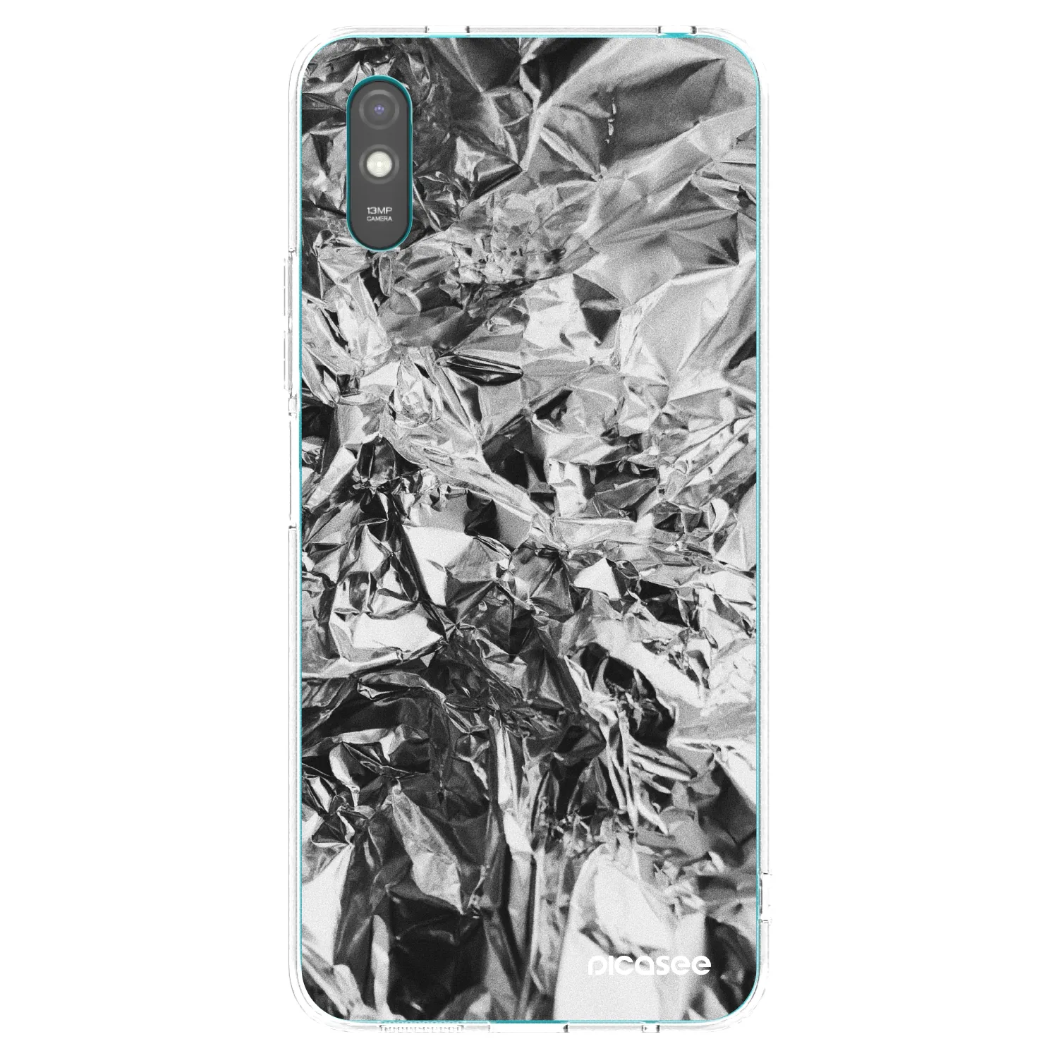 Picasee silikonska prozirna maskica za Xiaomi Redmi 9AT - Chrome