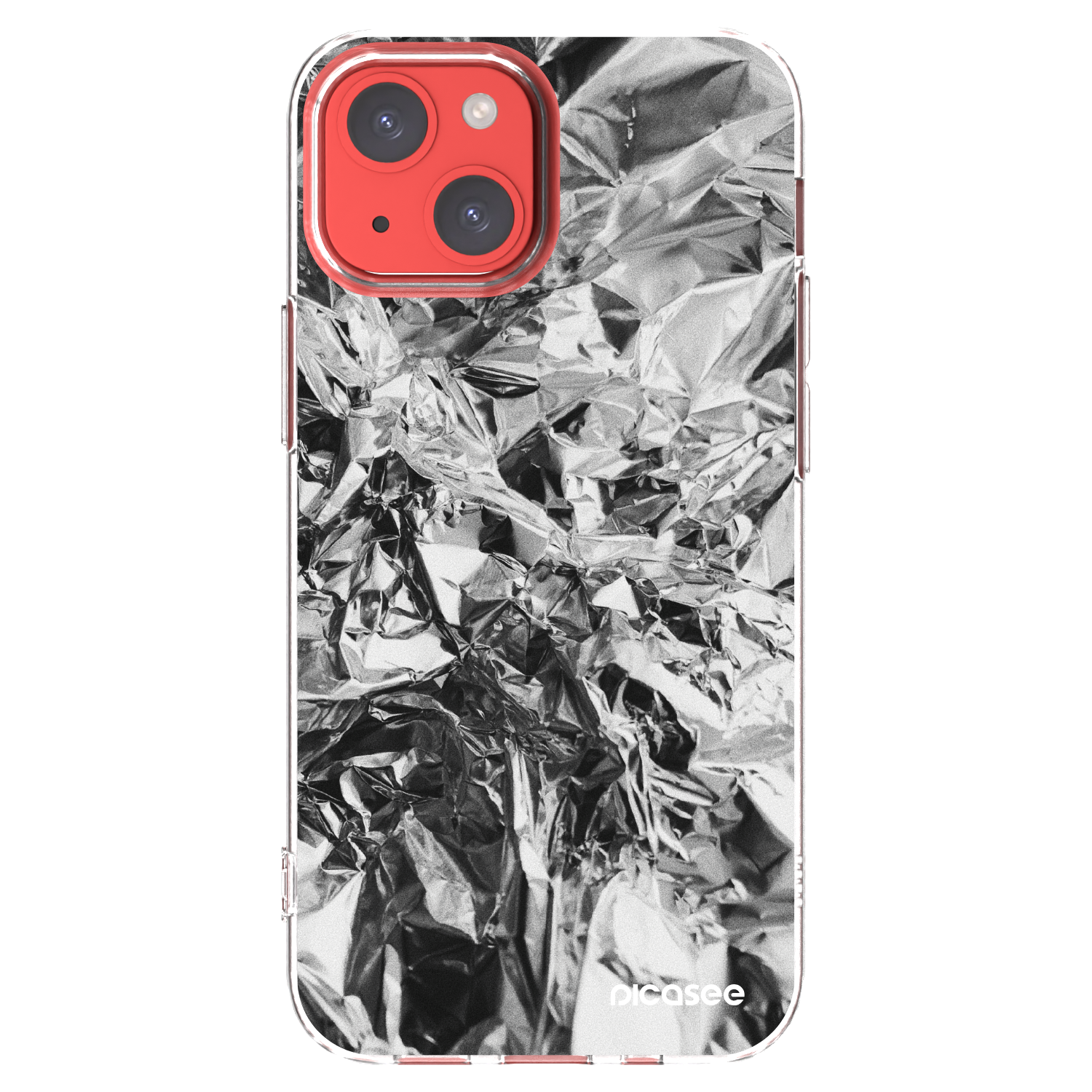 Picasee silikonska prozirna maskica za Apple iPhone 13 mini - Chrome