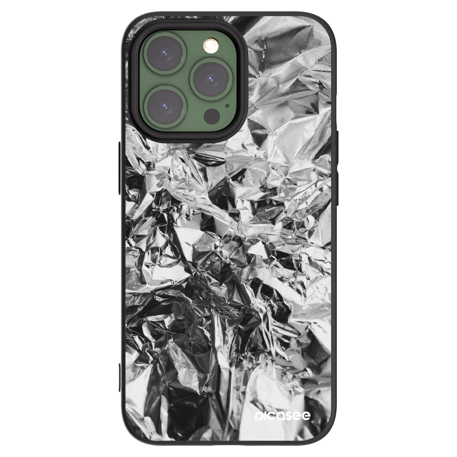 Picasee crna silikonska maskica za Apple iPhone 13 Pro - Chrome