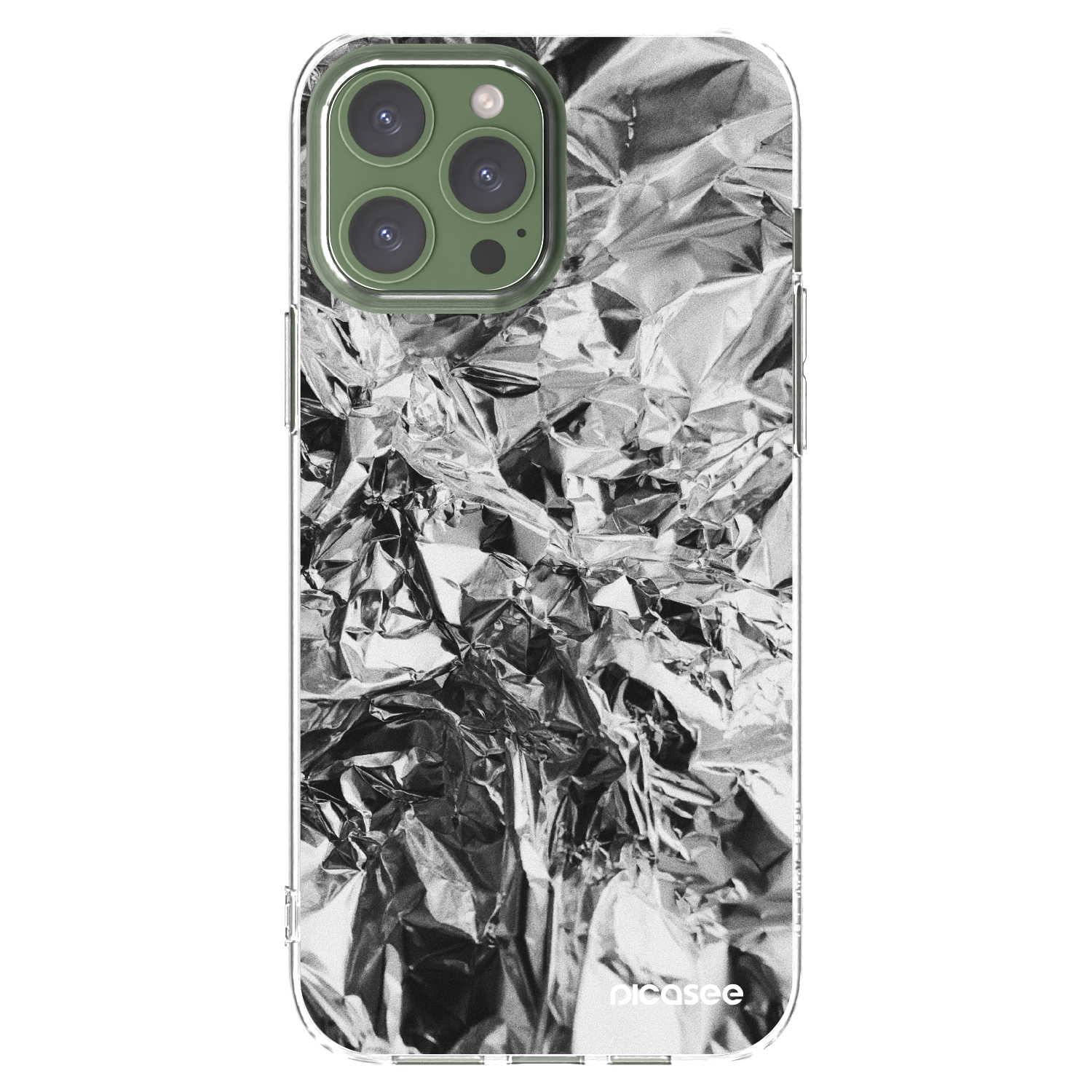 Picasee silikonska prozirna maskica za Apple iPhone 13 Pro Max - Chrome