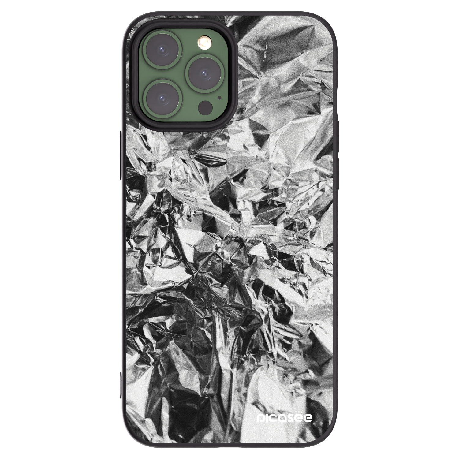 Picasee crna silikonska maskica za Apple iPhone 13 Pro Max - Chrome
