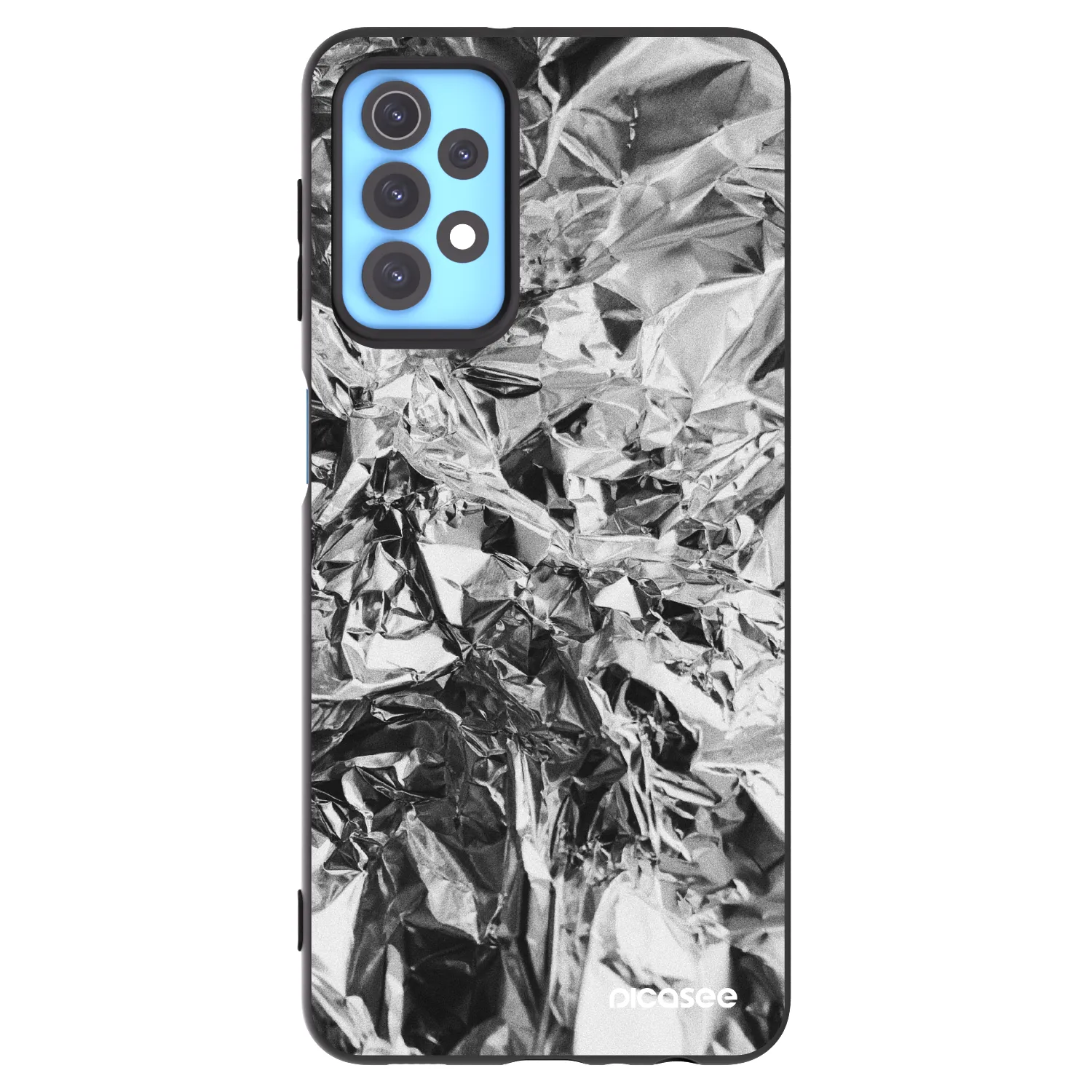 Picasee crna silikonska maskica za Samsung Galaxy A32 4G SM-A325F - Chrome