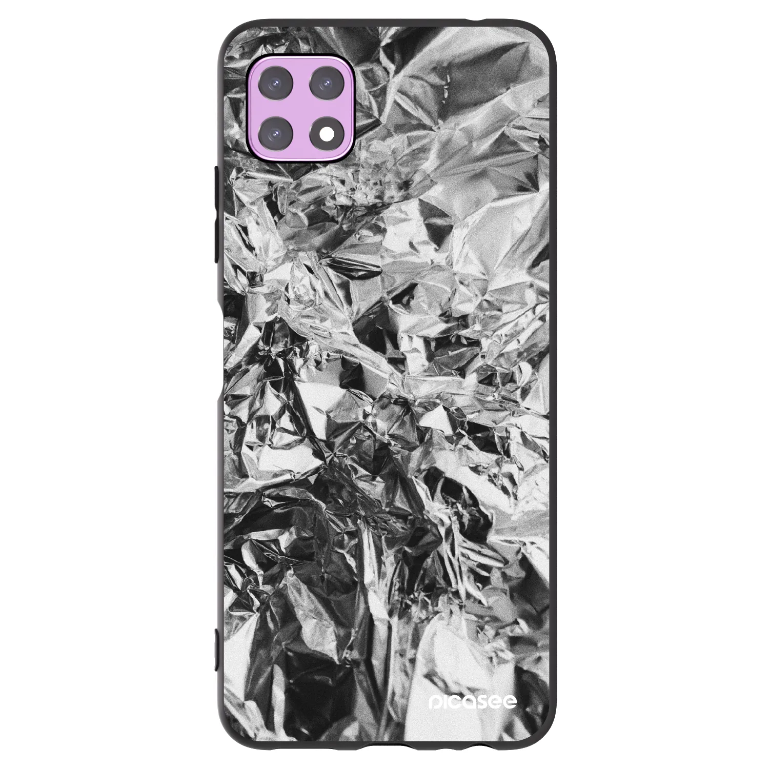 Picasee crna silikonska maskica za Samsung Galaxy A22 A226B 5G - Chrome