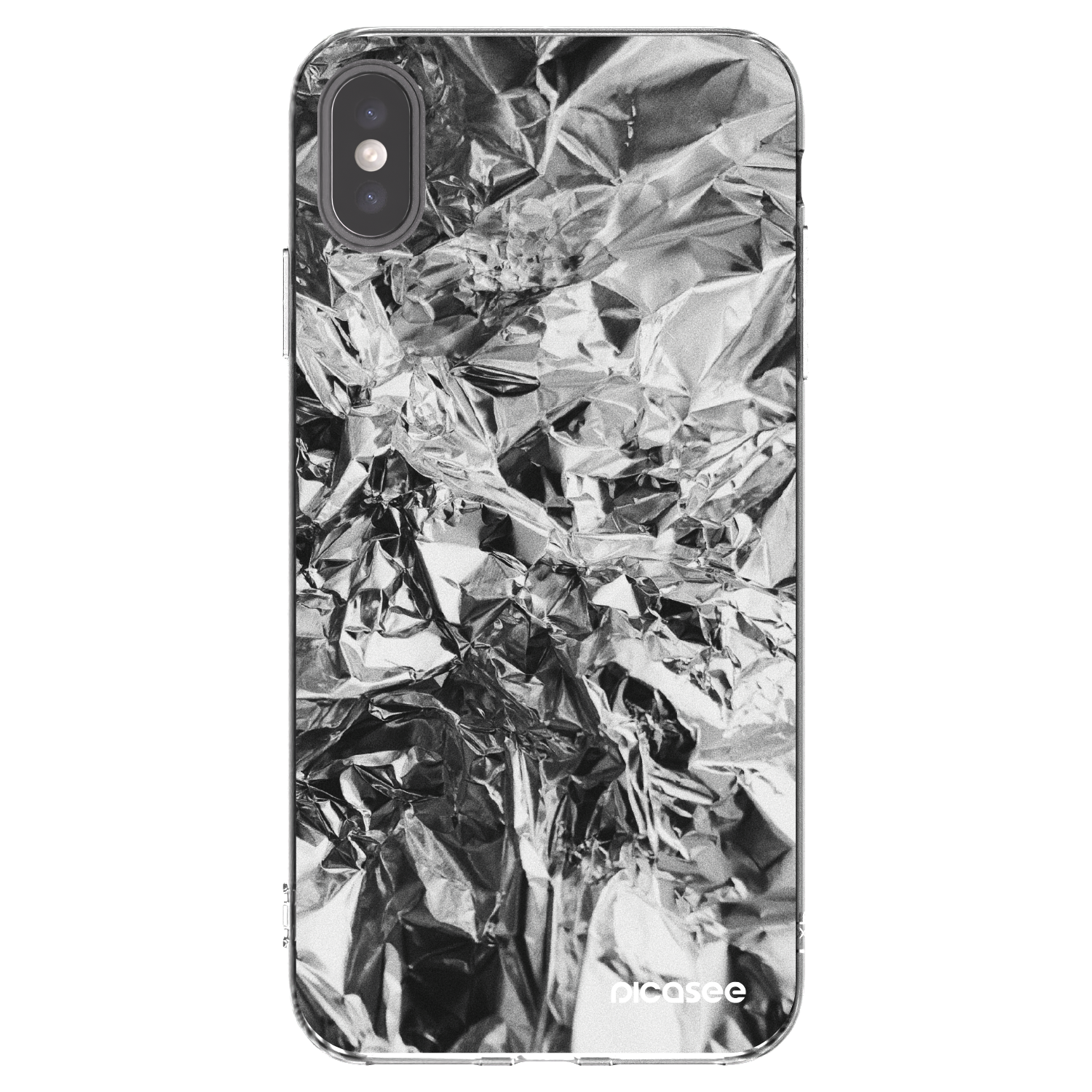 Picasee silikonska prozirna maskica za Apple iPhone XS Max - Chrome