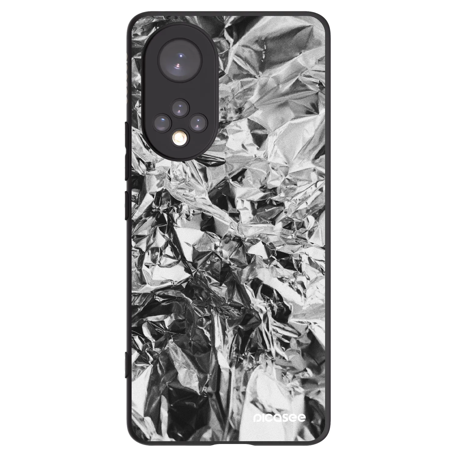 Picasee crna silikonska maskica za Honor 50 5G - Chrome