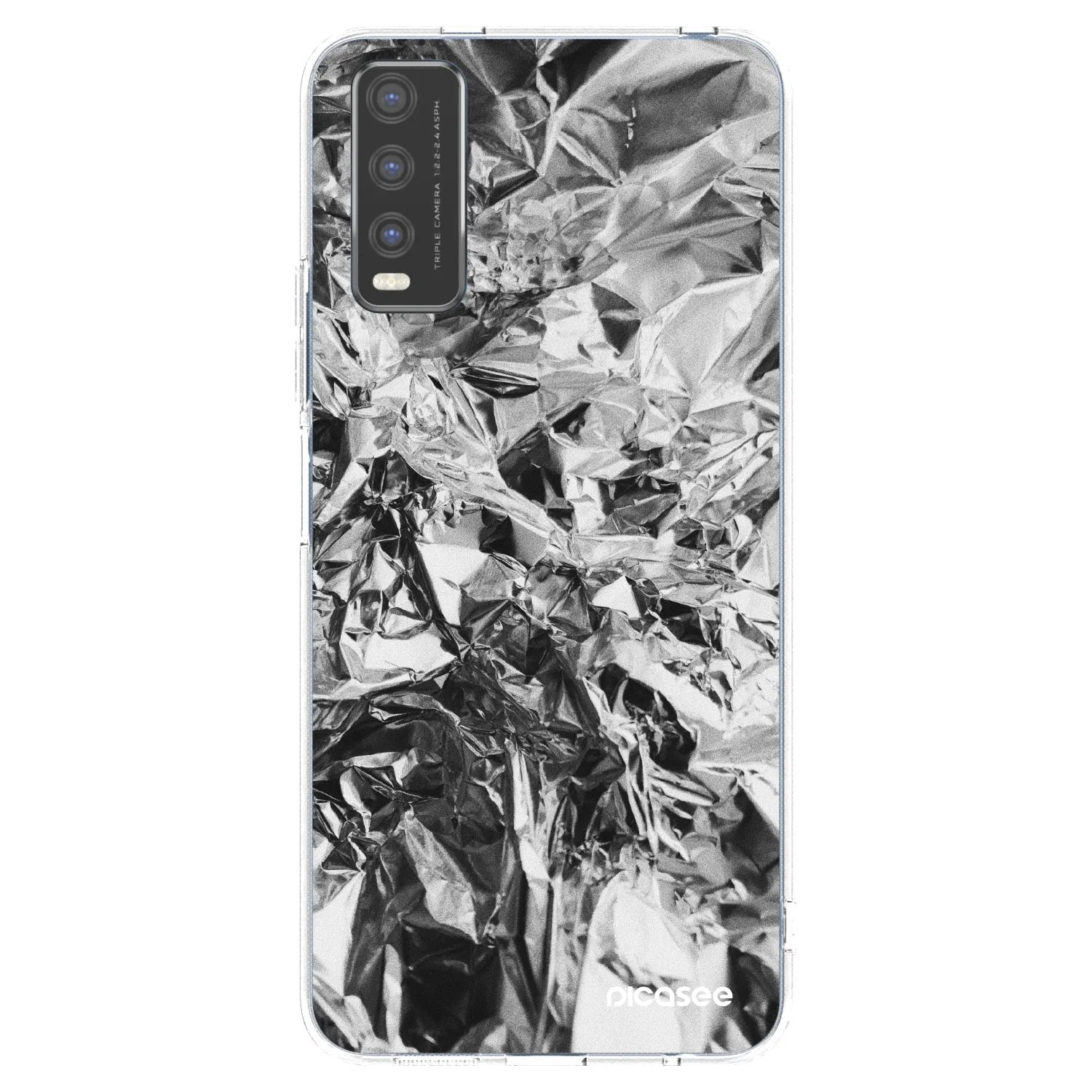 Picasee silikonska prozirna maskica za Vivo Y20s - Chrome