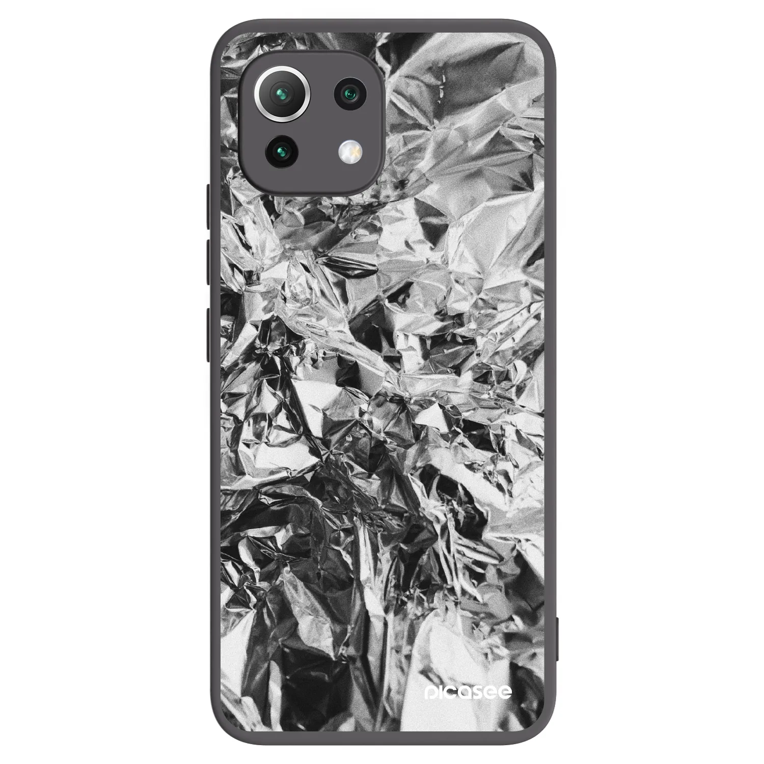 Picasee crna silikonska maskica za Xiaomi 11 Lite 5G NE - Chrome