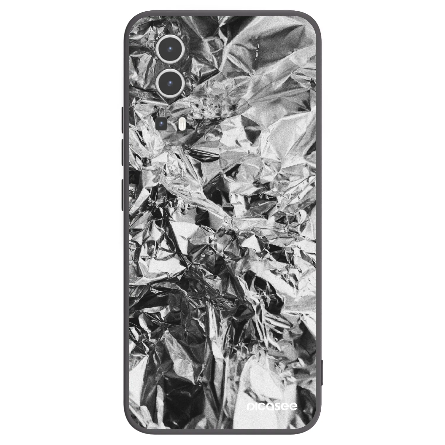 Picasee crna silikonska maskica za Vivo Y72 5G - Chrome