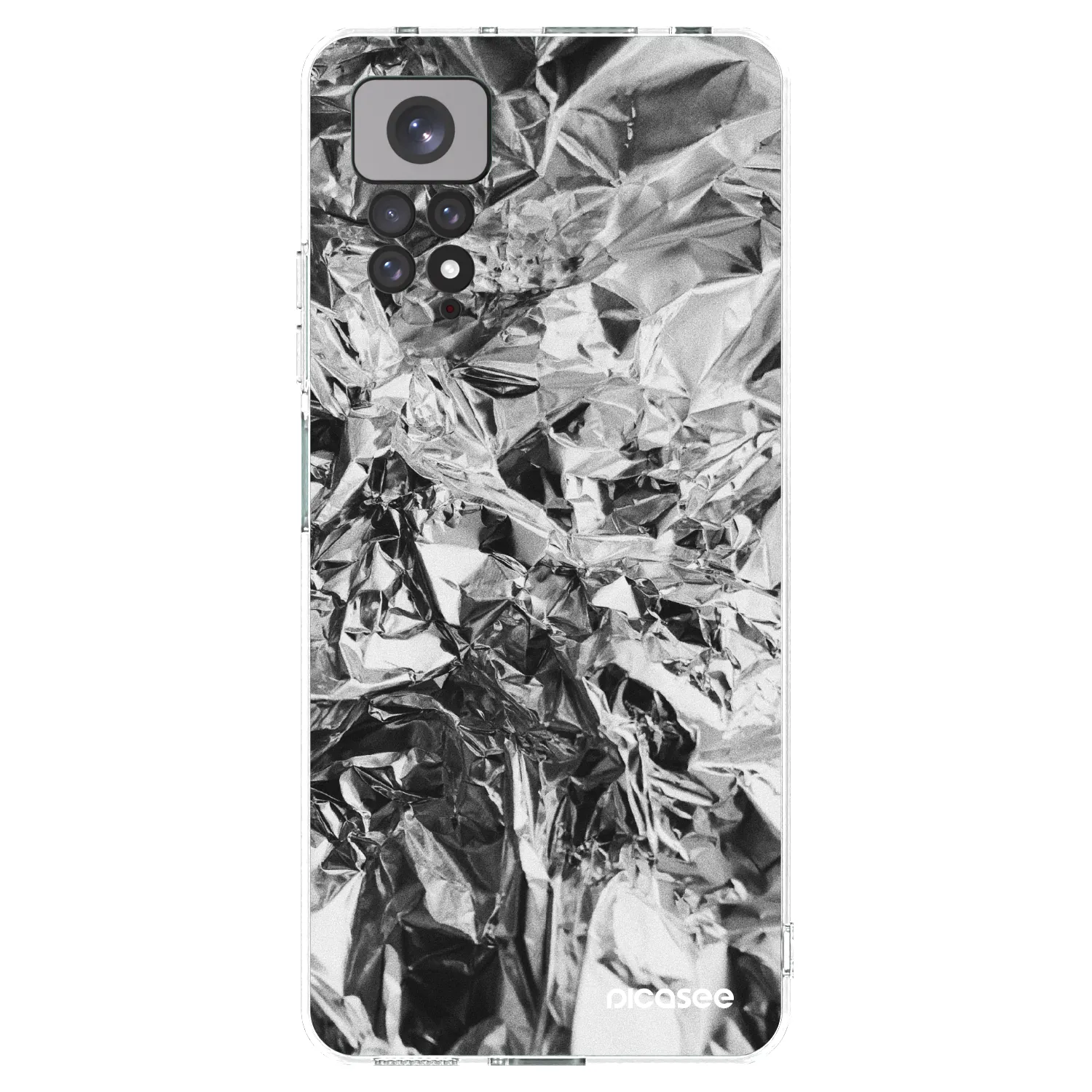Picasee silikonska prozirna maskica za Xiaomi Redmi Note 11S 4G - Chrome